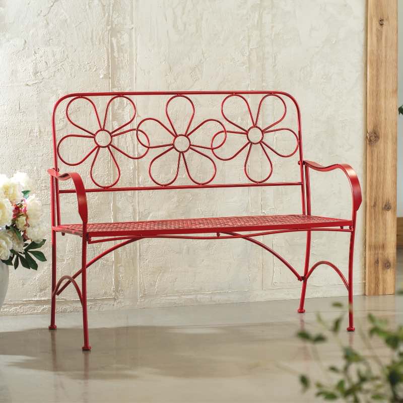 Daisy Metal Bench