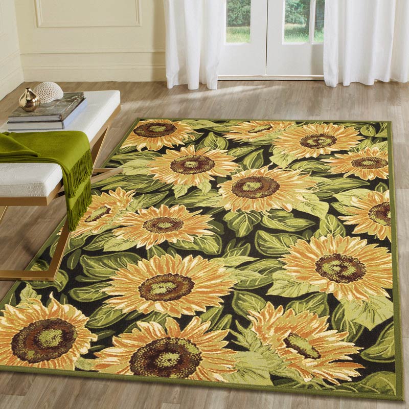 Sunflowers Rug 5' x 7'