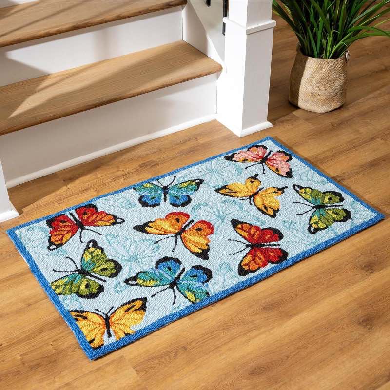 Colorful Flutter Rug