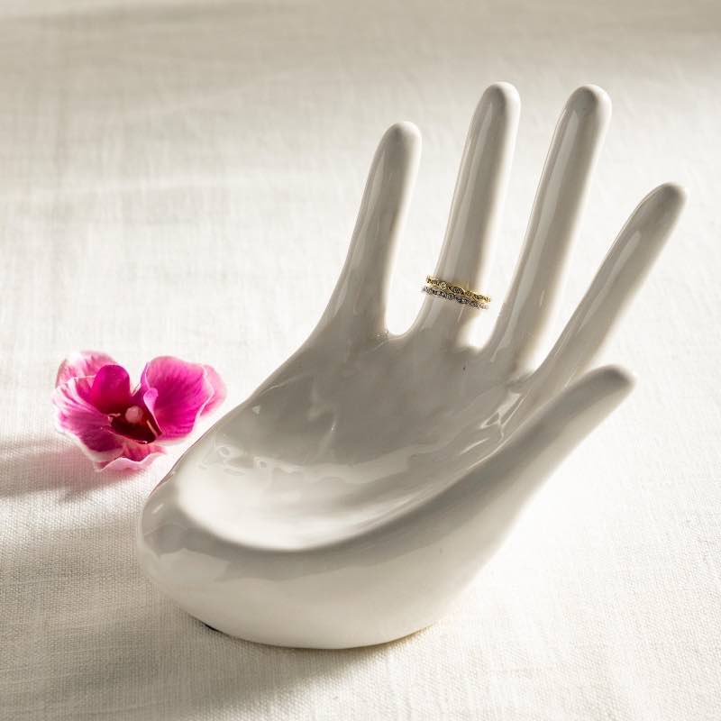 Ceramic Hand Jewelry Dish