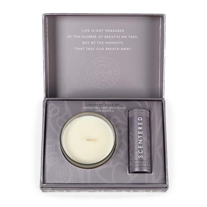 Aromatherapy Balm and Candle Gift Set - Sleep-Well
