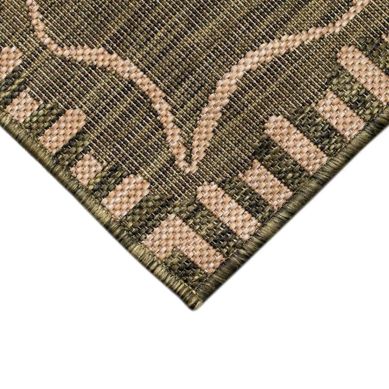 Green Dragonfly Rug  3'W x 5'L