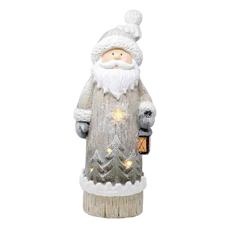 Santa with Lantern Door Greeter Statue