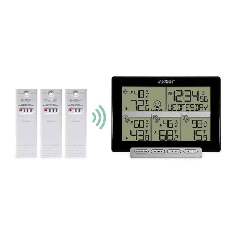 La Crosse® Wireless Weather Station with Three Remote Sensors