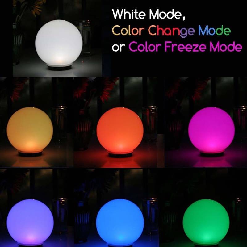 Color changing solar lights globe sales