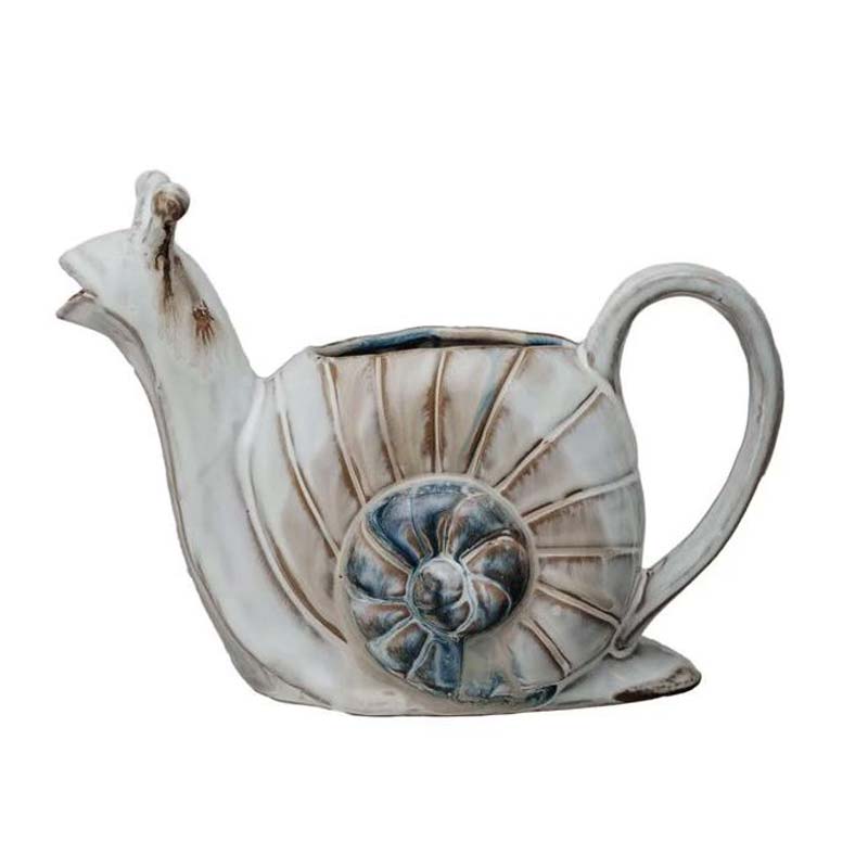 Stoneware Snail Watering Can