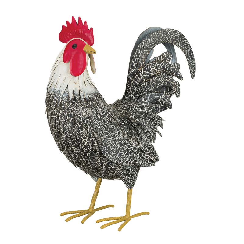Murry Painted Metal Rooster