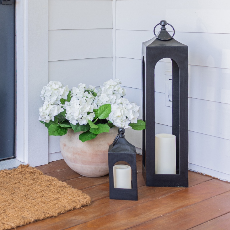 Faux White Hydrangea Pot Filler