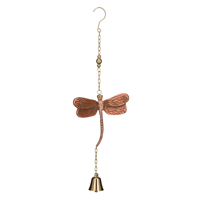 Cast Aluminum Dragonfly Garden Bell