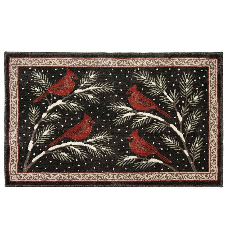 Vista II Winter Cardinal Hearth Rug