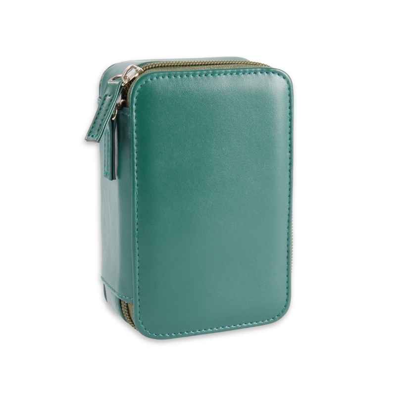 Green Leather Golf Travel Set