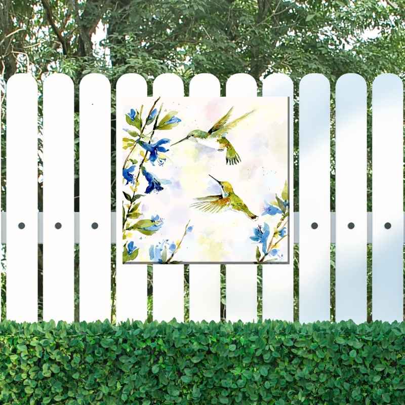 Waterproof Canvas Art - Hummingbird Duet