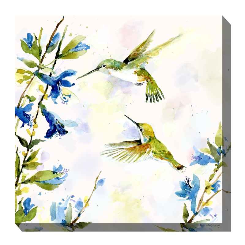 Waterproof Canvas Art - Hummingbird Duet