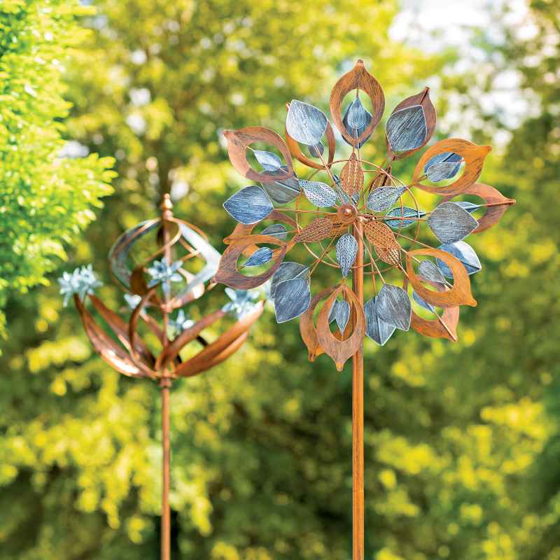 Copper Lotus Wind Spinner