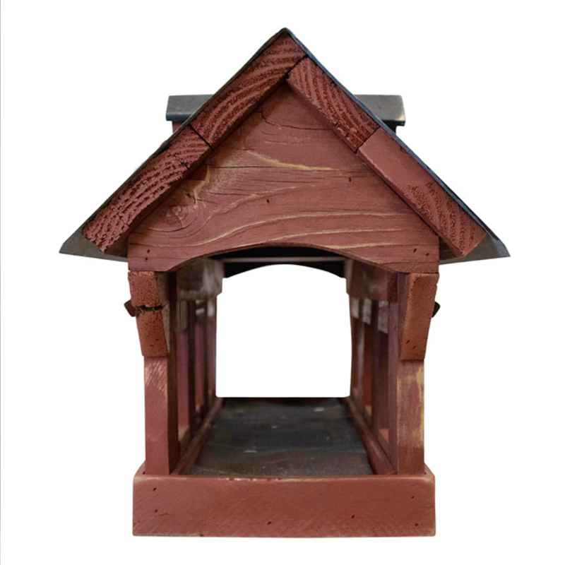 Covered Bridge Fly-Through Bird Feeder