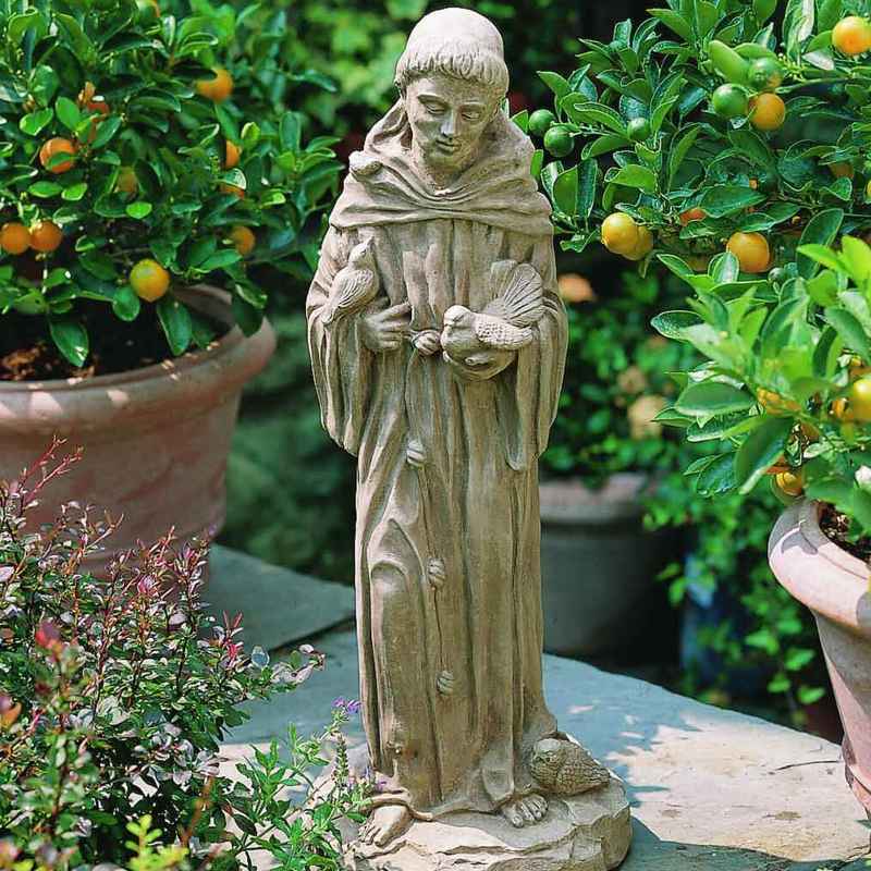 St. Francis Cast Stone Statue, 25