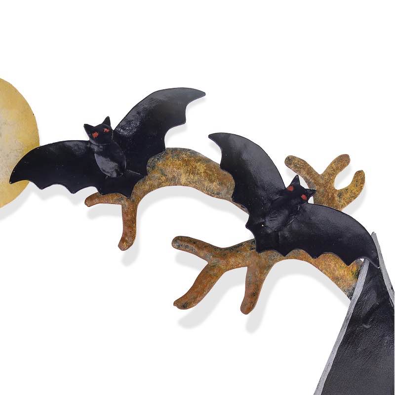 Halloween Haunted House Wreath