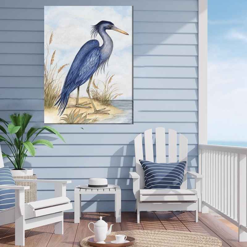 Waterproof Canvas Art - Great Blue Heron