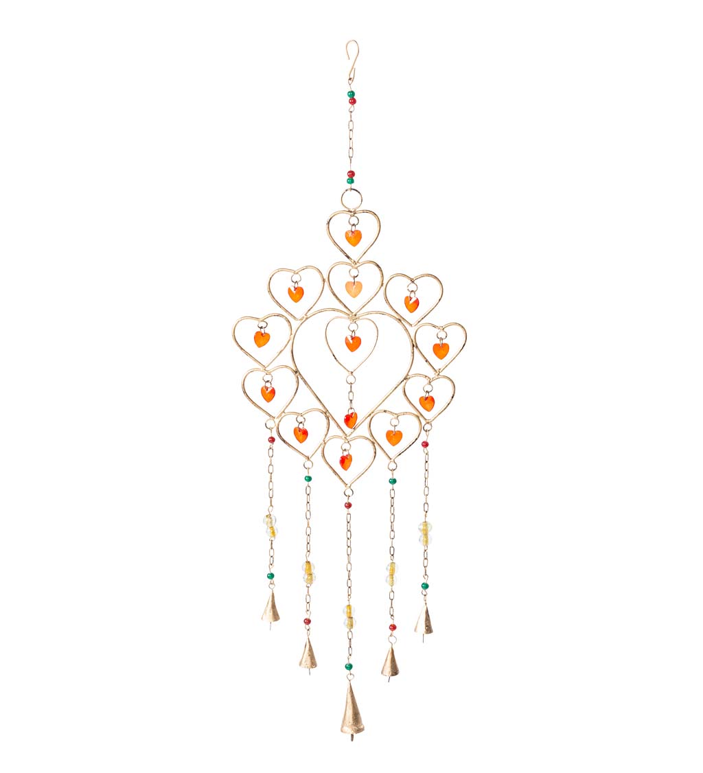Hearts and Bells Wind Chime