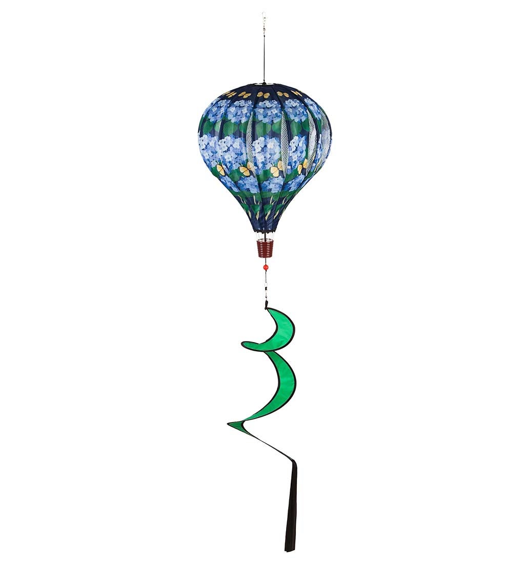Collapsible Balloon Wind Spinner with Spiral Tail