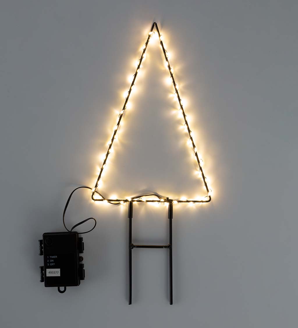 LED Lighted Holiday Tree Stake