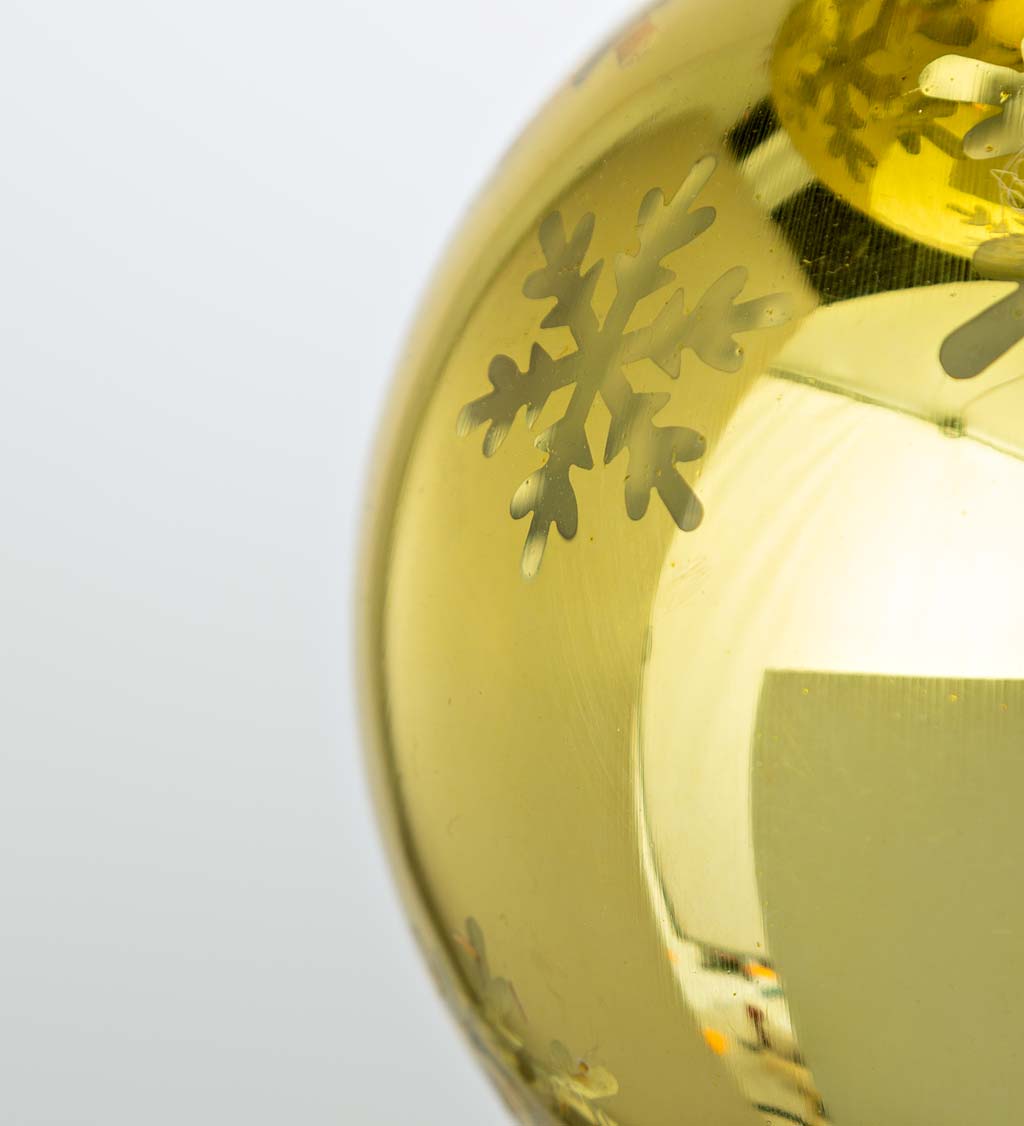 Indoor/Outdoor Lighted Shatterproof Holiday Hanging Ornament