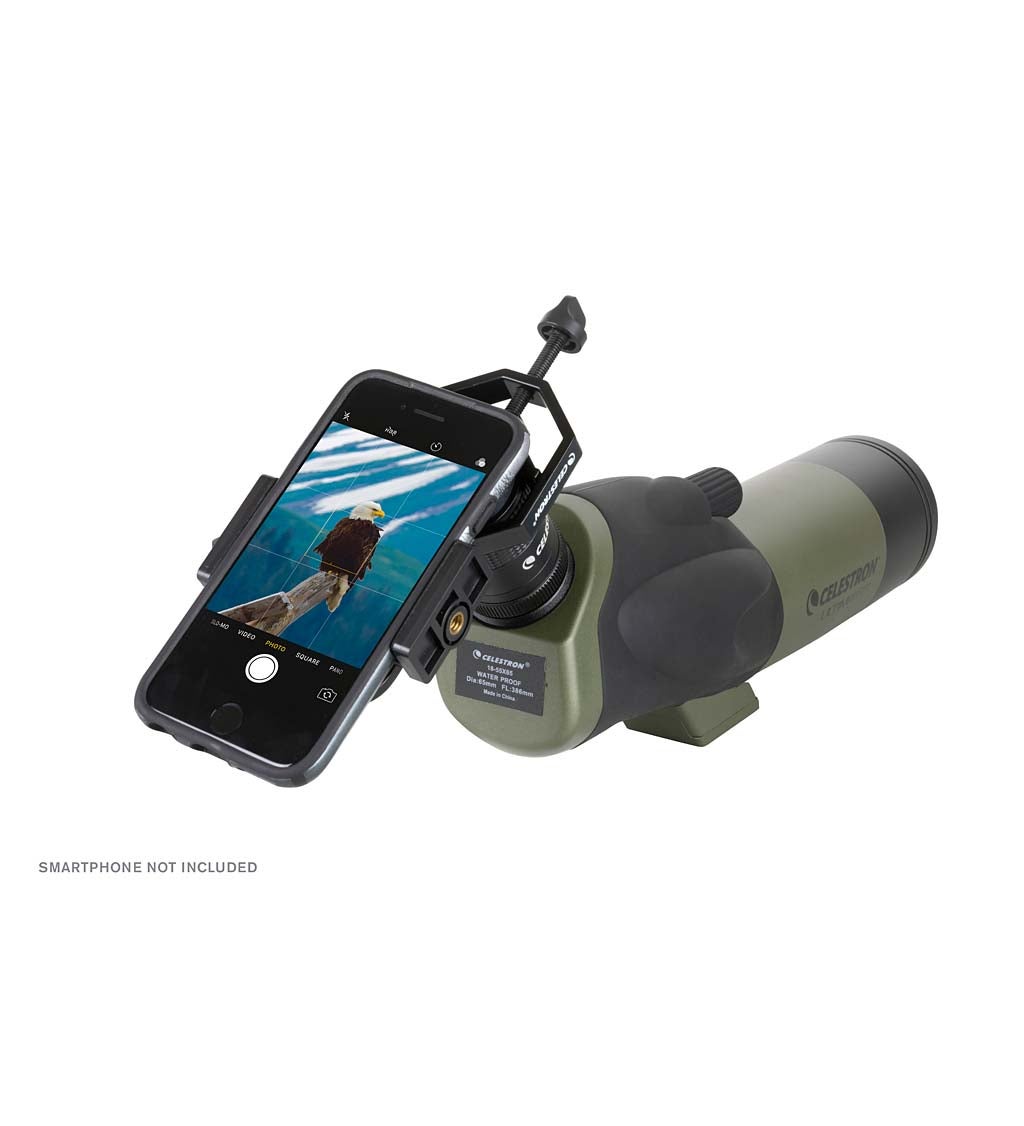 Zoom Spotting Scope with Smartphone Adapter