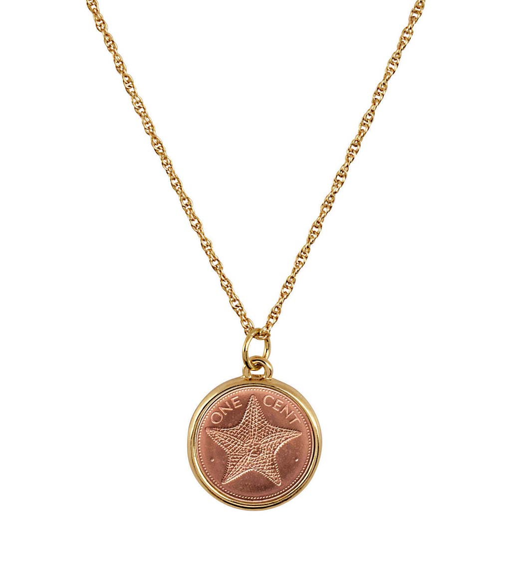 Starfish Coin Necklace