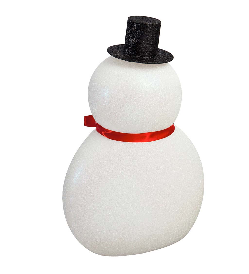Lighted Tabletop Snowman
