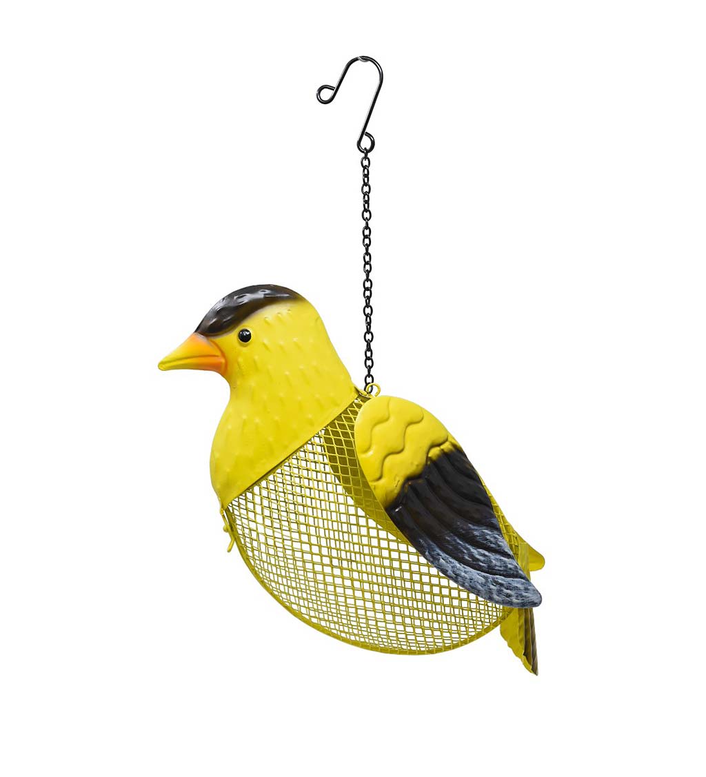 Whimsical Hanging Mesh Goldfinch Bird Feeder