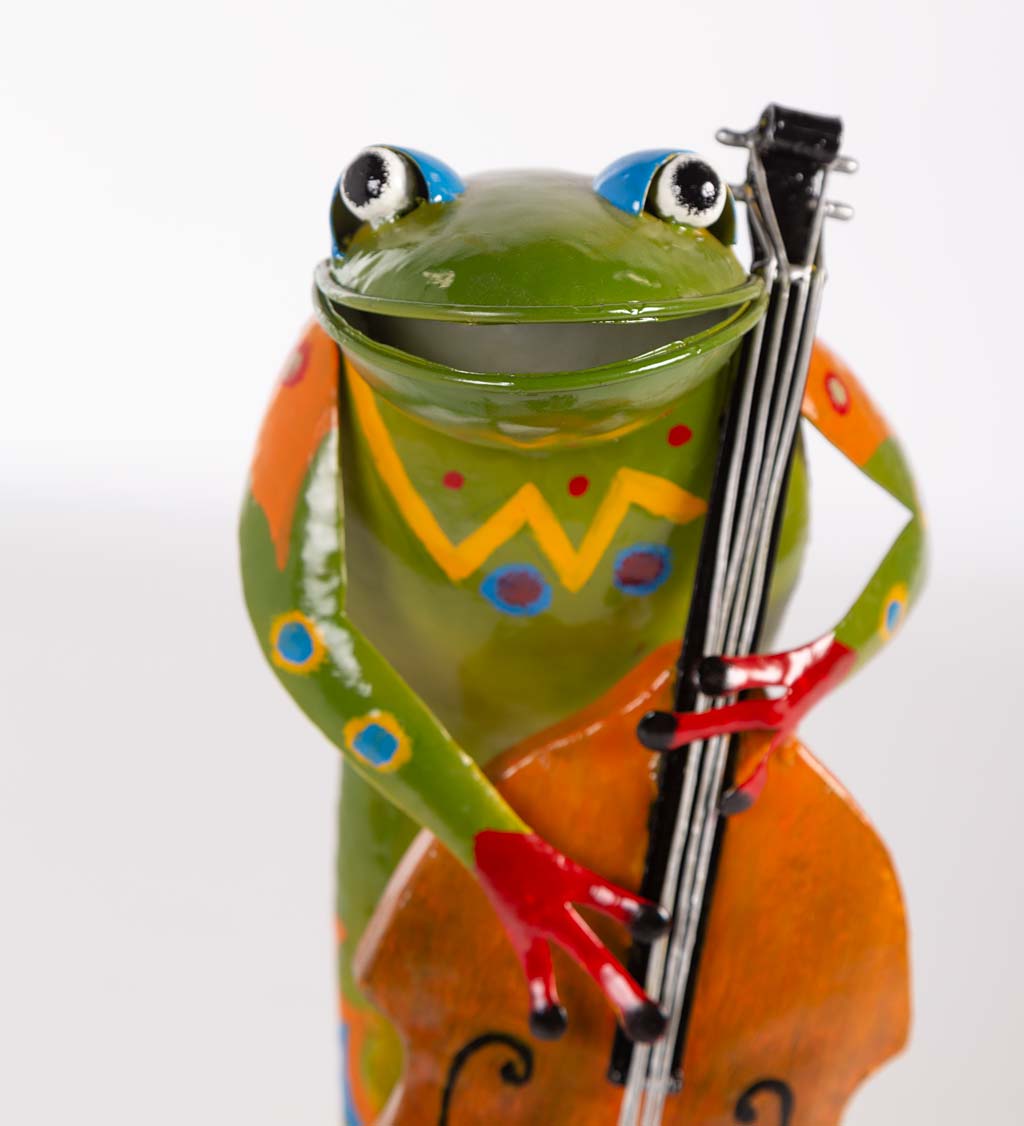Metal Frog Musicians, Set of 4 or Individual