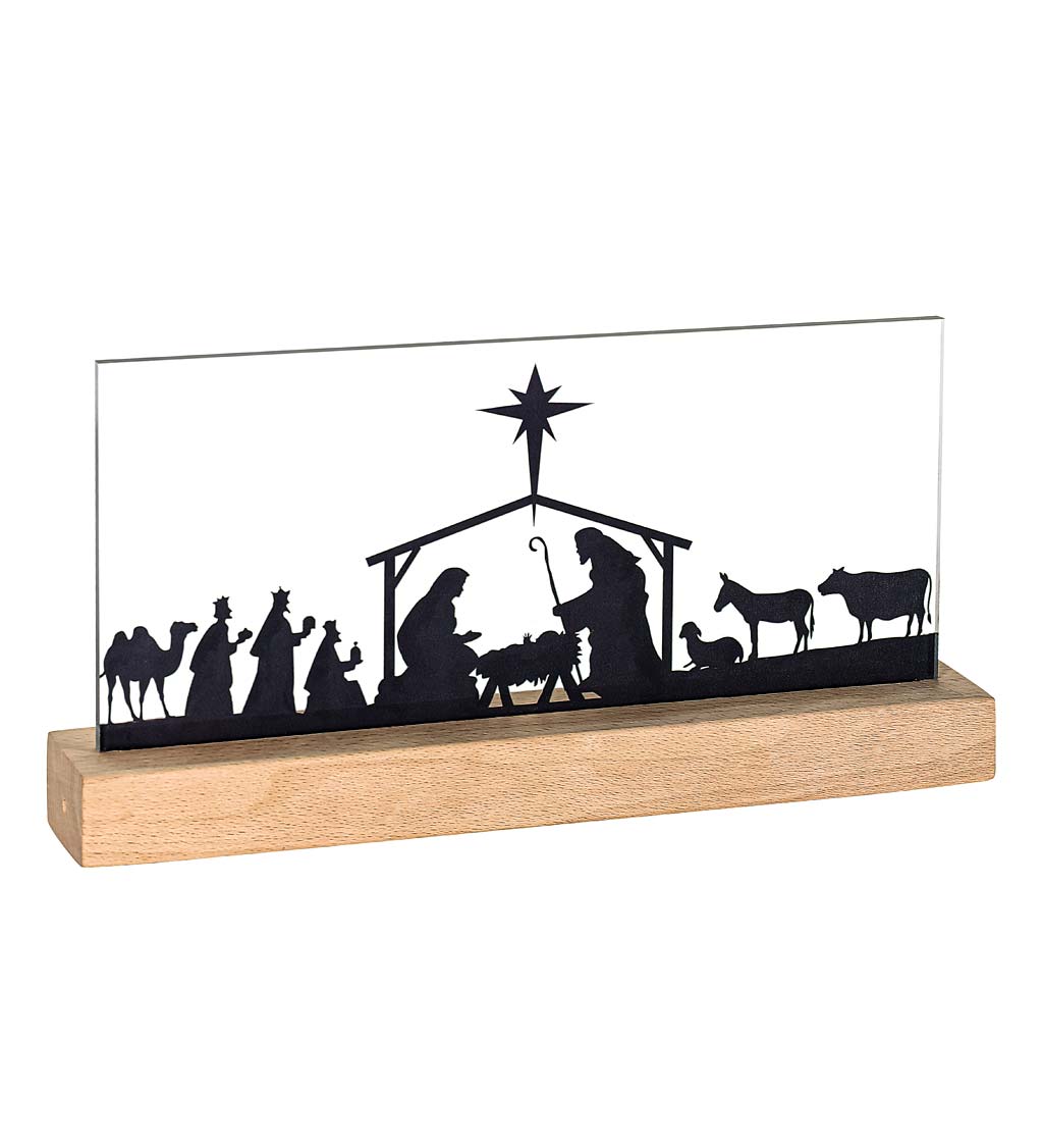 LED Tabletop Nativity Silhouette
