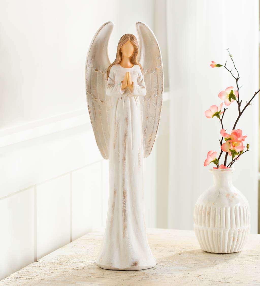 Praying Angels Figurines, Set of 2