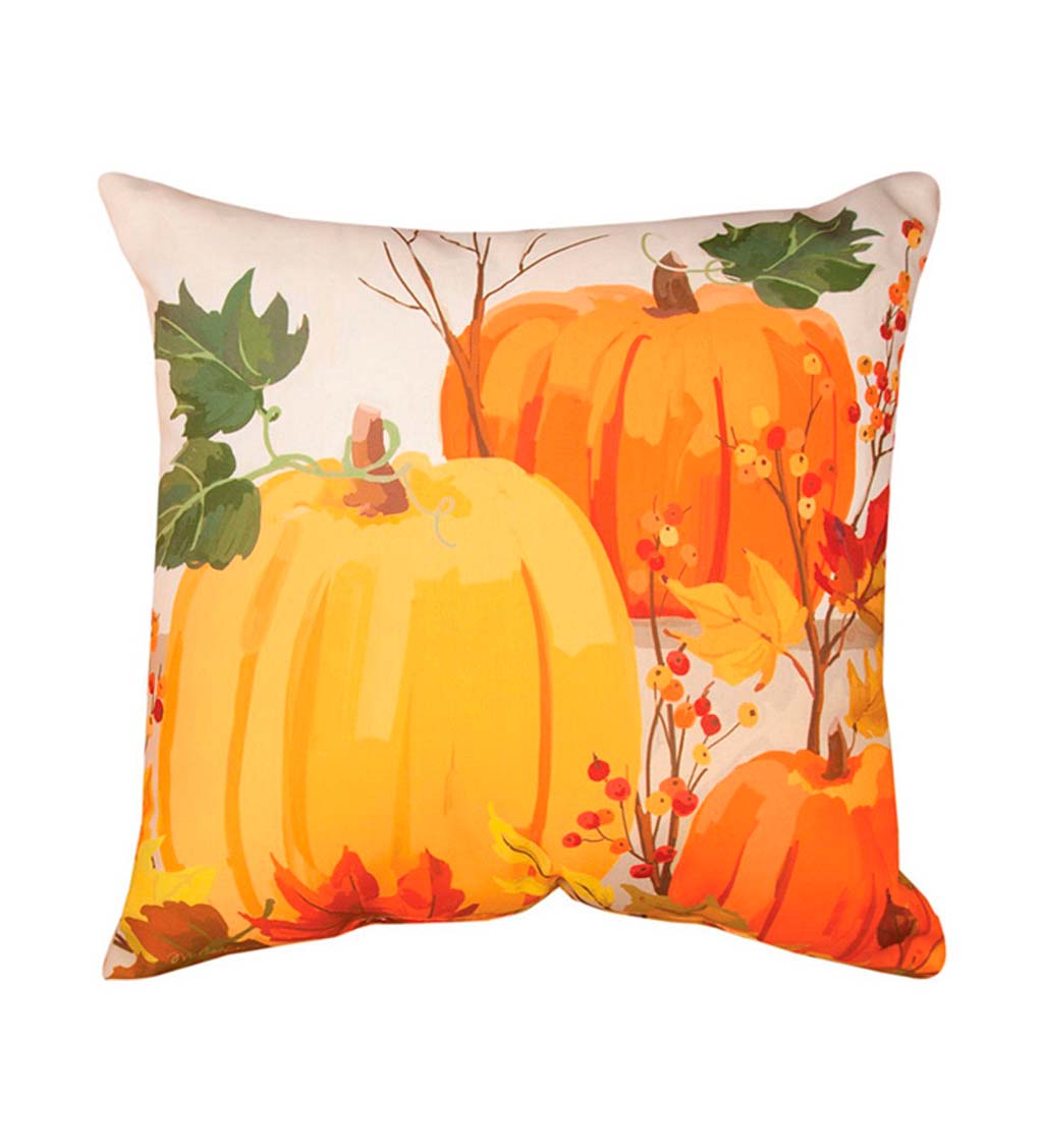 Fall Pumpkins 18" Throw Pillow