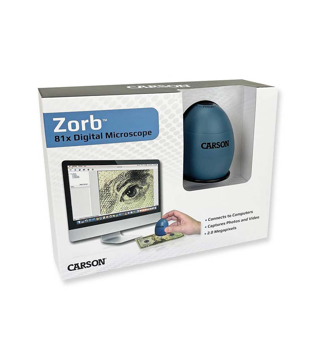 Carson MM-500 zorb™ LED Lighted USB Digital Computer Microscope
