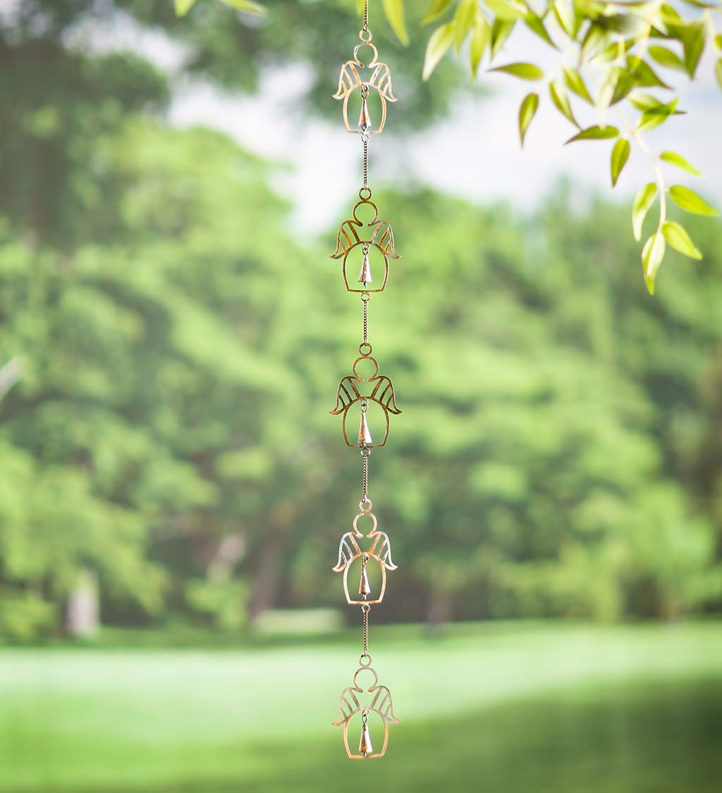 Copper-Colored Angels Wind Chime