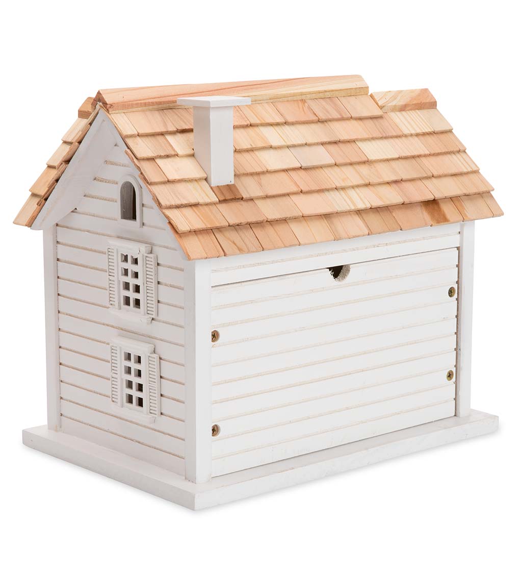 Farmhouse Birdhouse with Pedestal