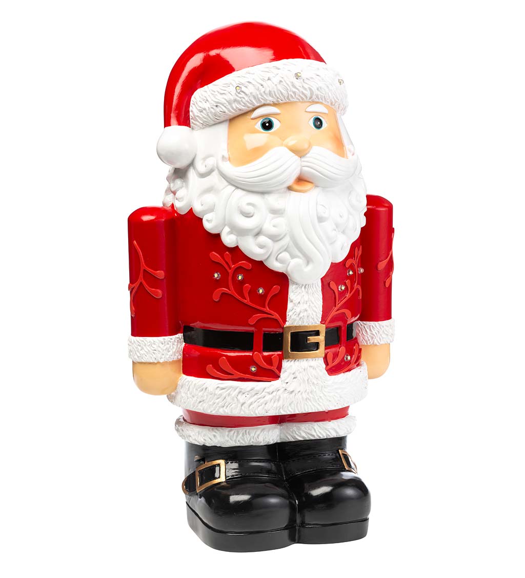 Indoor/Outdoor Lighted Christmas Santa Claus Shorty Statue swatch image