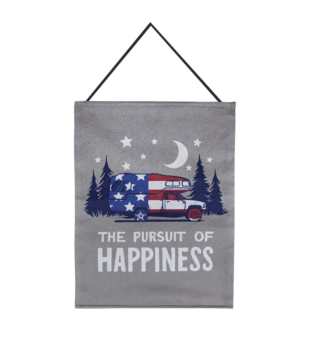 "The Pursuit of Happiness" Hanging Banner