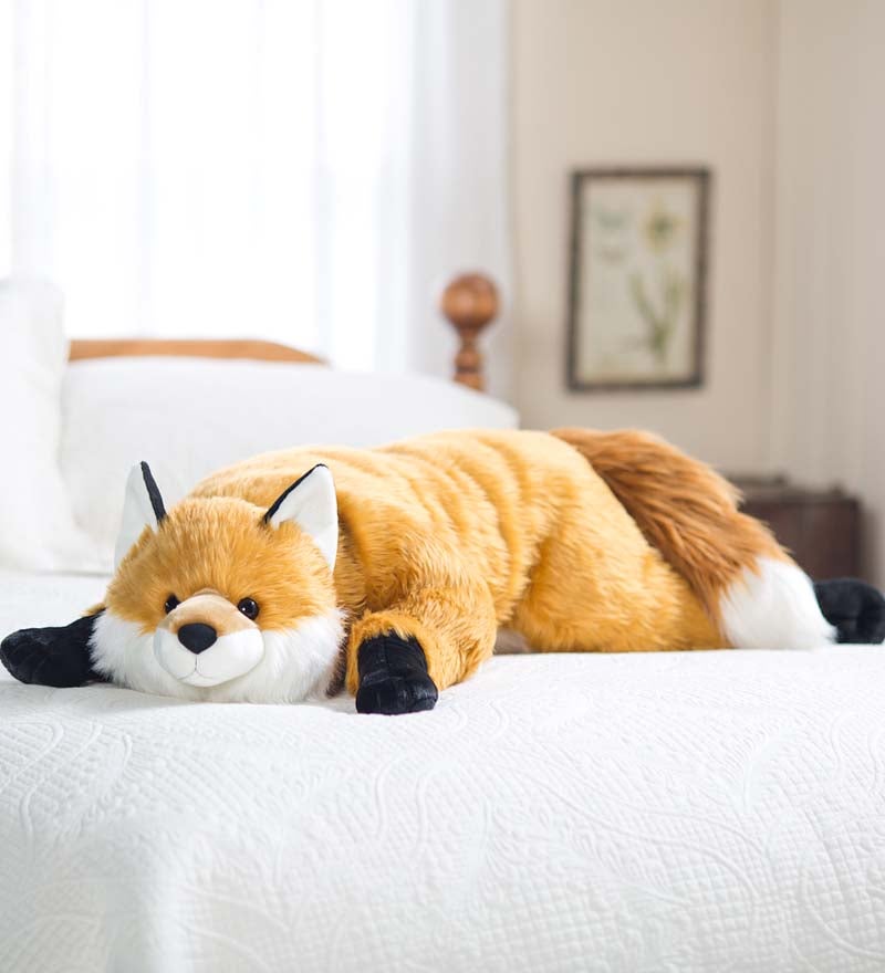 Fuzzy Fox Fuzzy Plush Cuddle Animal Body Pillow