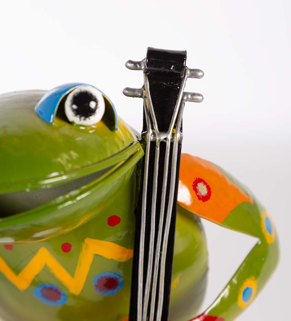 Metal Frog Musicians, Set of 4 or Individual