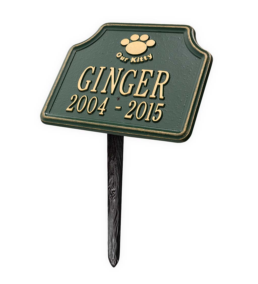 Our Kitty Customizable Metal Cat Memorial Marker Stake swatch image
