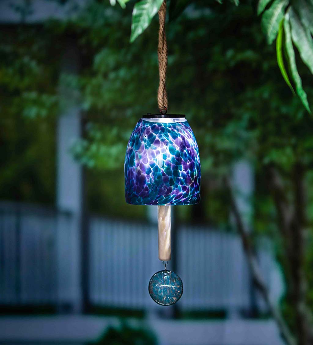 Solar Glass Artisan Garden Bell swatch image