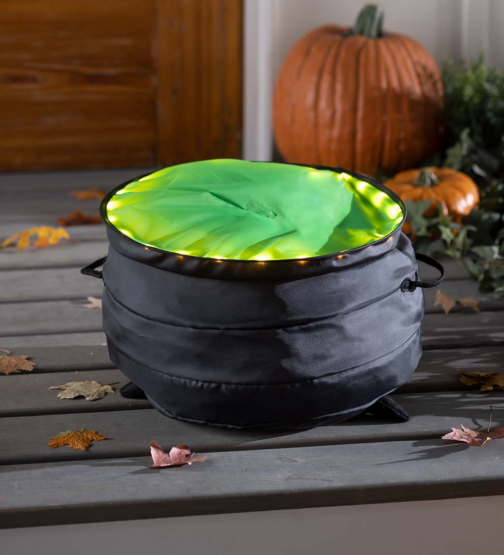 Indoor/Outdoor Lighted Halloween Witch's Cauldron