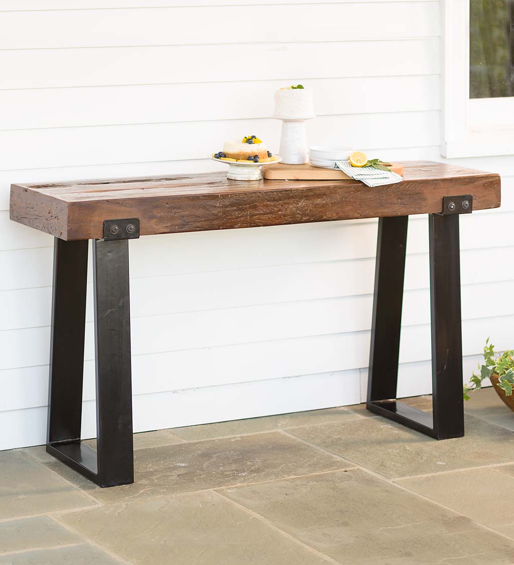Richland Indoor/Outdoor Reclaimed Wood Console Table