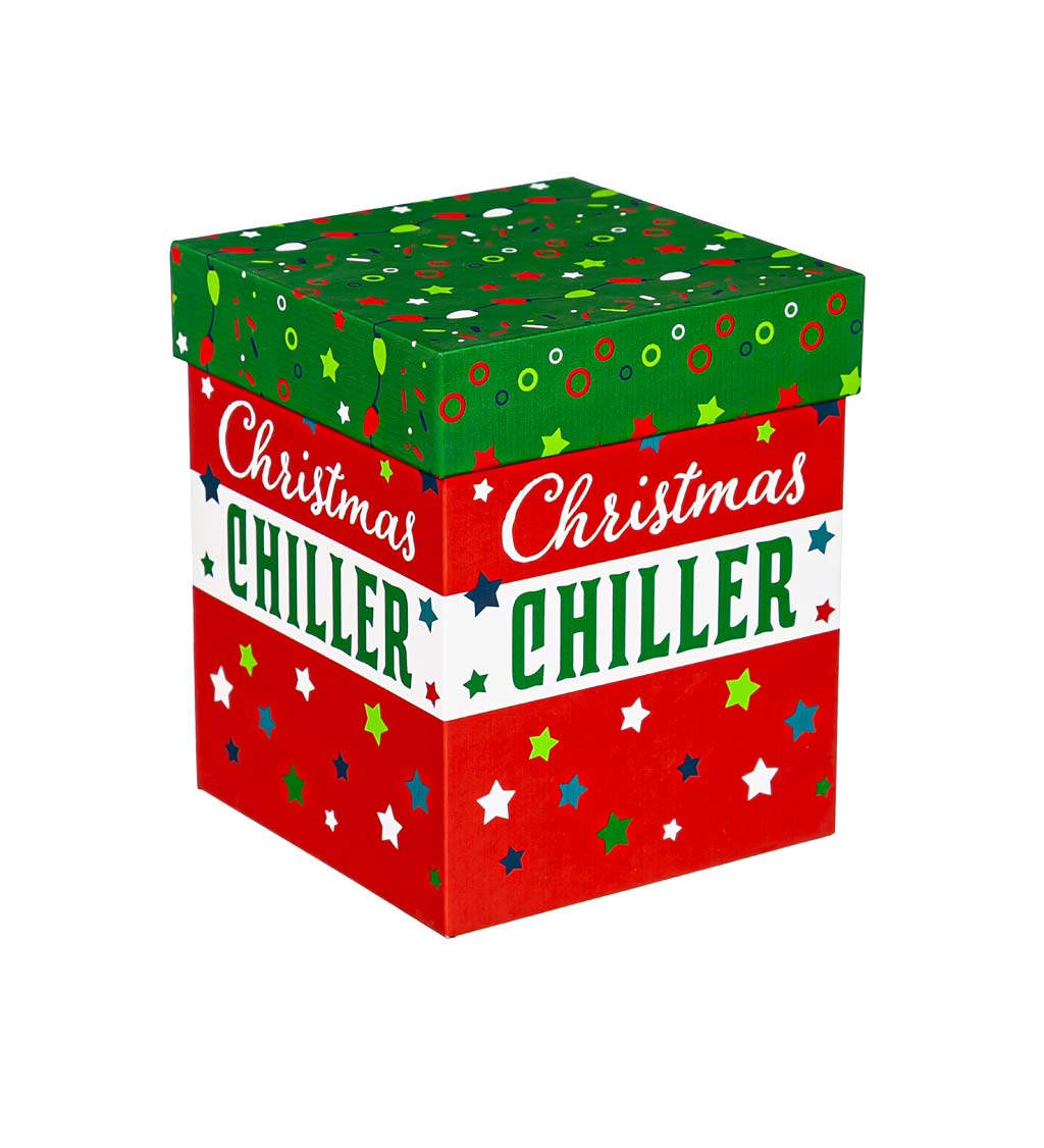 Christmas Chiller 17 oz. Stemless Wine Glass With Gift Box