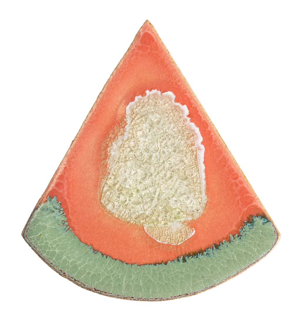 USA-Made Ceramic Fruit and Veggie Coasters swatch image