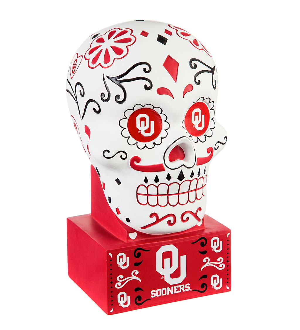 University of Oklahoma Sugar Skull Statue