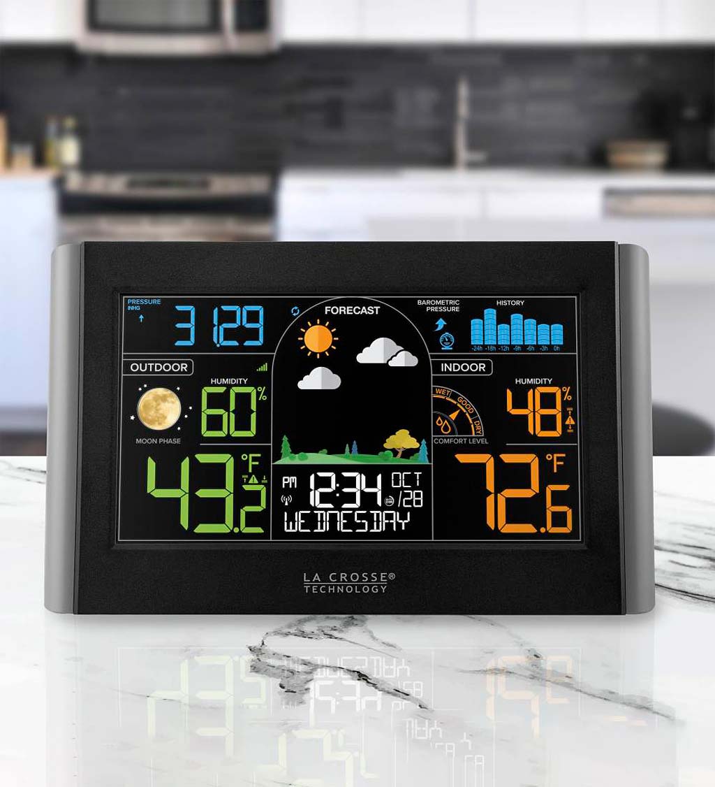 All-in-One Wireless Weather Forecast Station with Color Display
