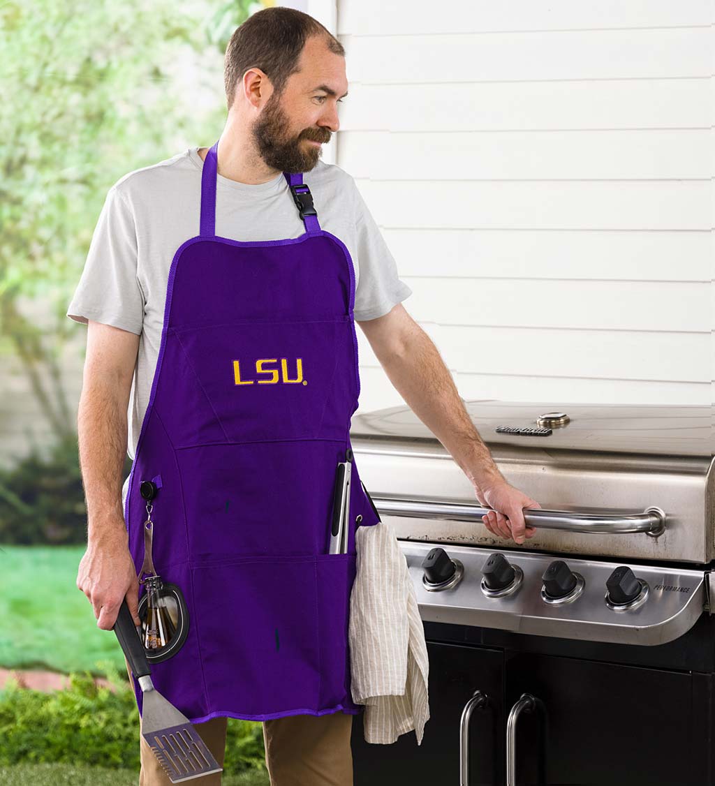 Deluxe Cotton Canvas College Team Pride Grilling/Cooking Apron